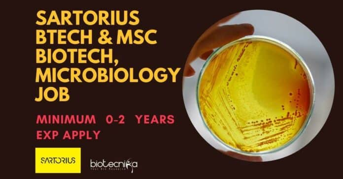 Sartorius Lab Tech Jobs