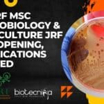 MSSRF MSc Microbiology & Agriculture JRF Job Opening, Applications Invited MSSRF MSc Microbiology