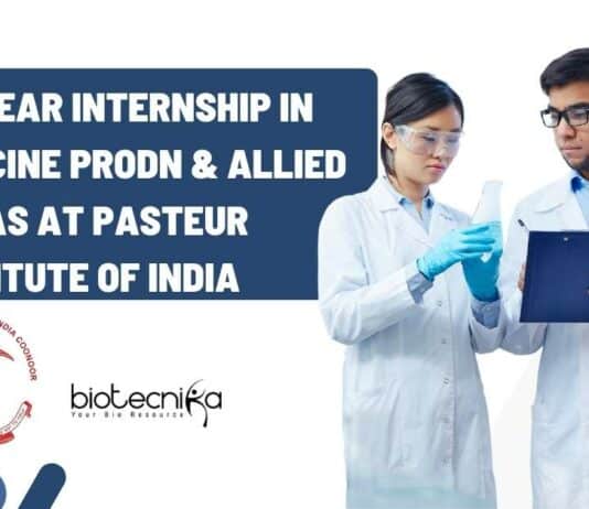 Microbiology Internships India 2022