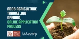 NDDB Agriculture Trainee Job