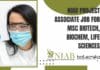 NIAB Project Associate Job For MSc Biotech, Biochem, Life Sciences NIAB 2022 Project Job
