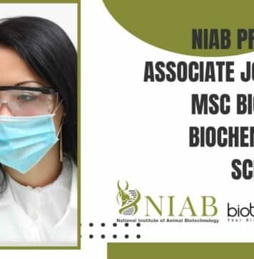 NIAB Project Associate Job For MSc Biotech, Biochem, Life Sciences NIAB 2022 Project Job