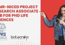 ICMR-NICED Project Research Associate Job For PhD Life Sciences NICED PhD Vacancy 2022