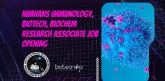 NIMHANS Immunology Research Job