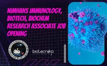 NIMHANS Immunology Research Job