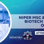 NIPER MSc & MTech Biotech JRF Job Opening, Attend Walk-In-Interview NIPER Biotech JRF Post