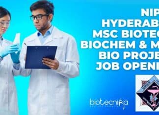NIPER Project Job Opening