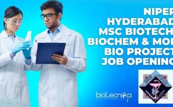 NIPER Project Job Opening