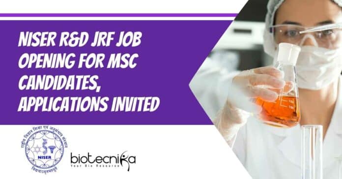 NISER R&D JRF Job