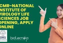 ICMR-National Institute of Virology Life Sciences Job Opening, Apply Online NIV Pune Job Vacancy