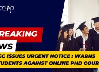 UGC Notice for PhD