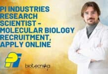 PI Industries Research Scientist – Molecular Biology Recruitment, Apply Online PI Industries Research Scientist