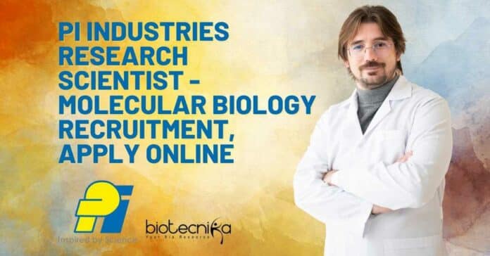 PI Industries Research Scientist