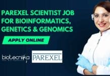Parexel Scientist Job For Bioinformatics, Genetics & Genomics, Apply Online Parexel Scientist Job