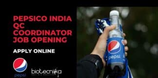 Pepsico India QC Coordinator