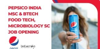 Pepsico QC Job Opening