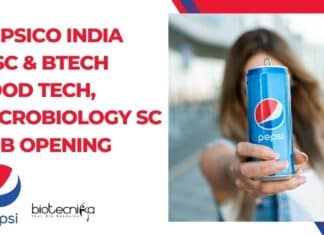 Pepsico QC Job Opening
