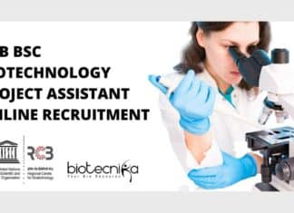 RCB BSc Biotech Job