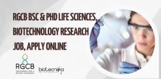 RGCB BSc Jobs