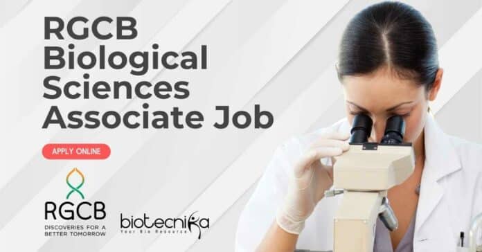 RGCB Biological Sciences Associate
