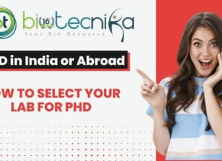 Lab for PhD in India or Abroad