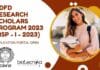 CDFD Research Scholars Program 2023 (RSP – I – 2023), Apply Online Research Scholars Program CDFD