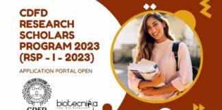 Research Scholars Program CDFD