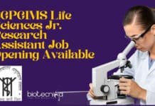SGPGIMS Research Assistant Job