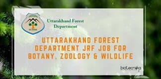 Uttarakhand Forest Department JRF