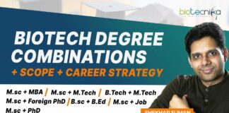 Biotech Degree Combinations