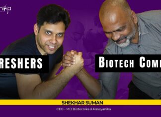 Biotech freshers & Biotech Companies