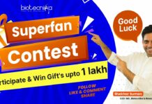 BioTecNika Superfan Contest 2.0 – Win Goodies & Gifts Up to Rs. 1 Lakh! BioTecNika Superfan Contest 2.0 - Win Goodies & Gifts Up to Rs. 1 Lakh!
