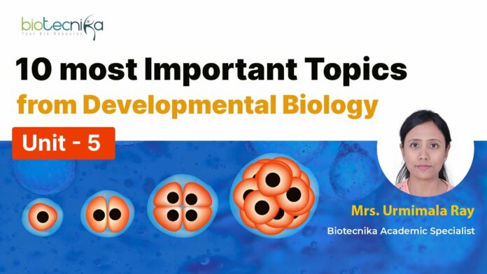 CSIR Unit 5 Developmental Biology Important Topics