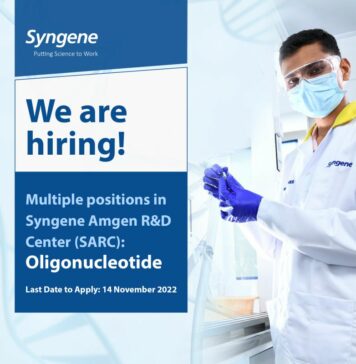 Syngene Bengaluru Jobs -