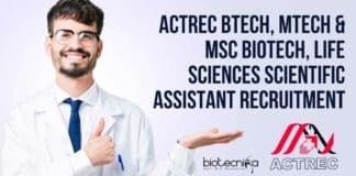 ACTREC Scientific Assistant Opening