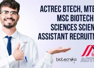 ACTREC Scientific Assistant Opening