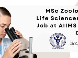 AIIMS Zoology JRF Job