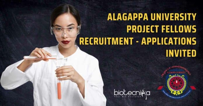 Alagappa University Project Fellows