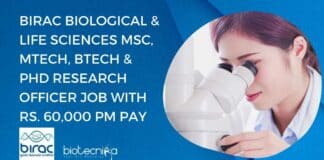 BIRAC Research Officer Jobs New