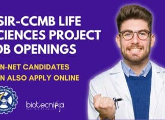 CSIR-CCMB Life Sciences Openings