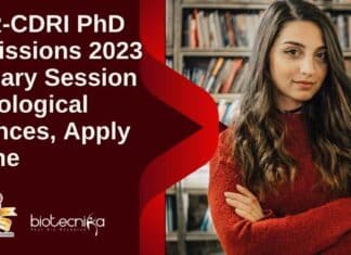 CSIR-CDRI PhD Admission 2023