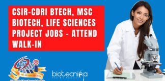 CSIR-CDRI Project Jobs 2022