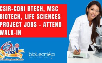 CSIR-CDRI Project Jobs 2022