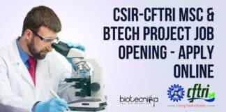 CSIR-CFTRI Project Post