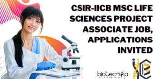 CSIR-IICB Project Jobs 2022