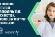 CSIR-National Institute of Oceanography MSc, MTech Biotech, Microbiology Multiple Research Jobs CSIR-NIO Research Jobs For MSc