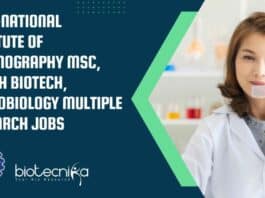 CSIR-NIO Research Jobs For MSc