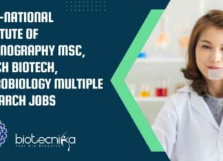 CSIR-NIO Research Jobs For MSc