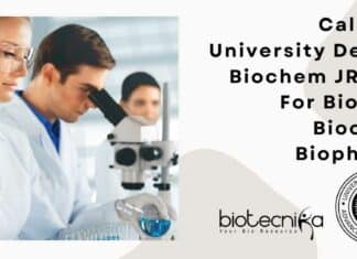 Calcutta University JRF Opening