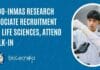 DRDO-INMAS Research Associate Recruitment For Life Sciences, Attend Walk-In DRDO-INMAS Research Associate Recruitment